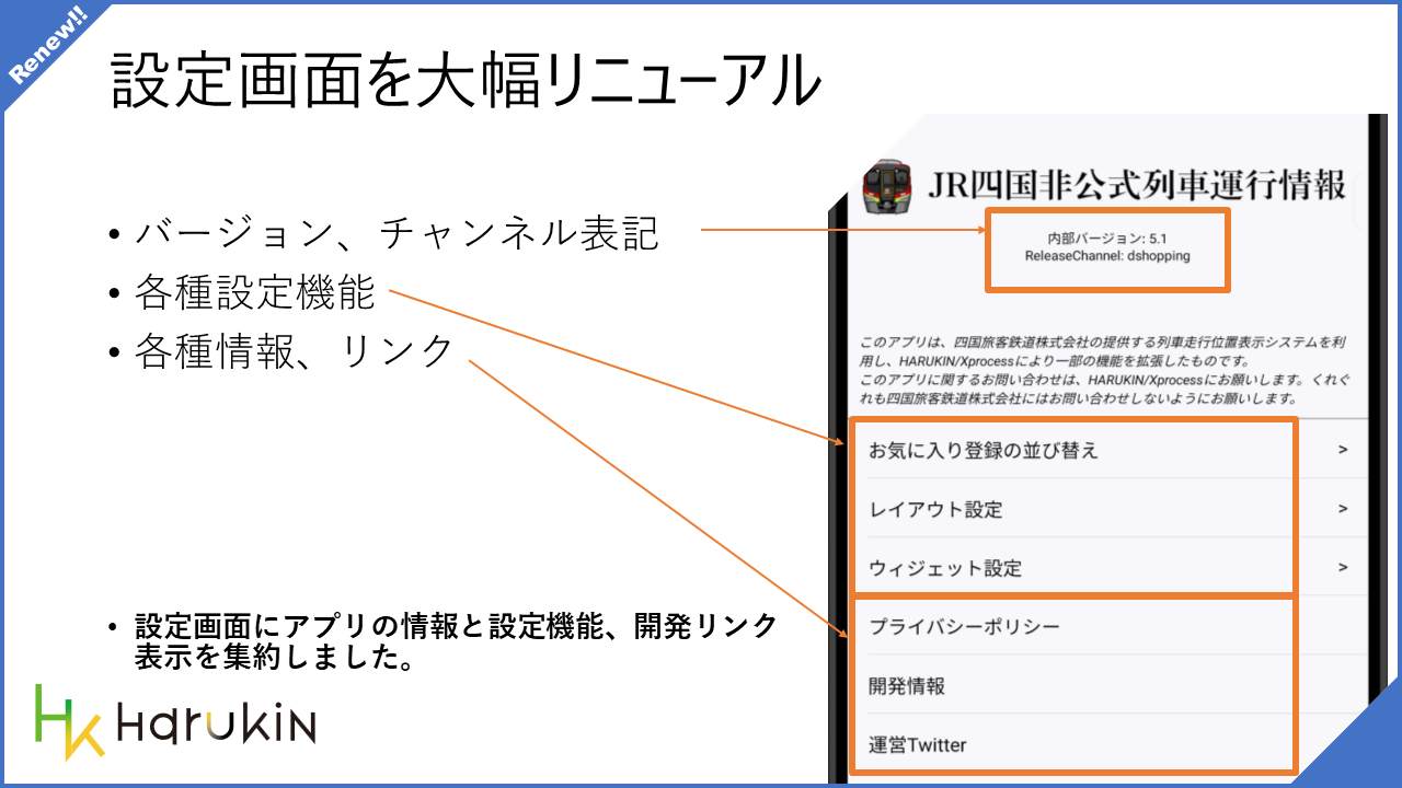 [JR四国非公式アプリ]新機能ニュース ver.5.1 (2024/4/6)